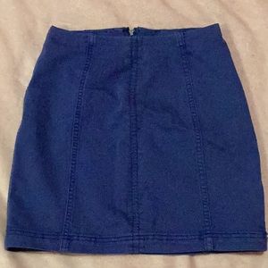 NWOT free people denim skirt